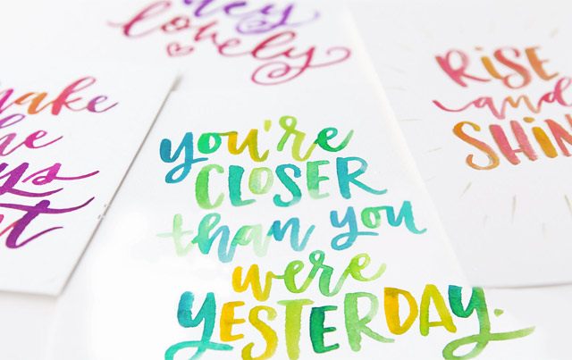 Master Class Waterbrush Lettering