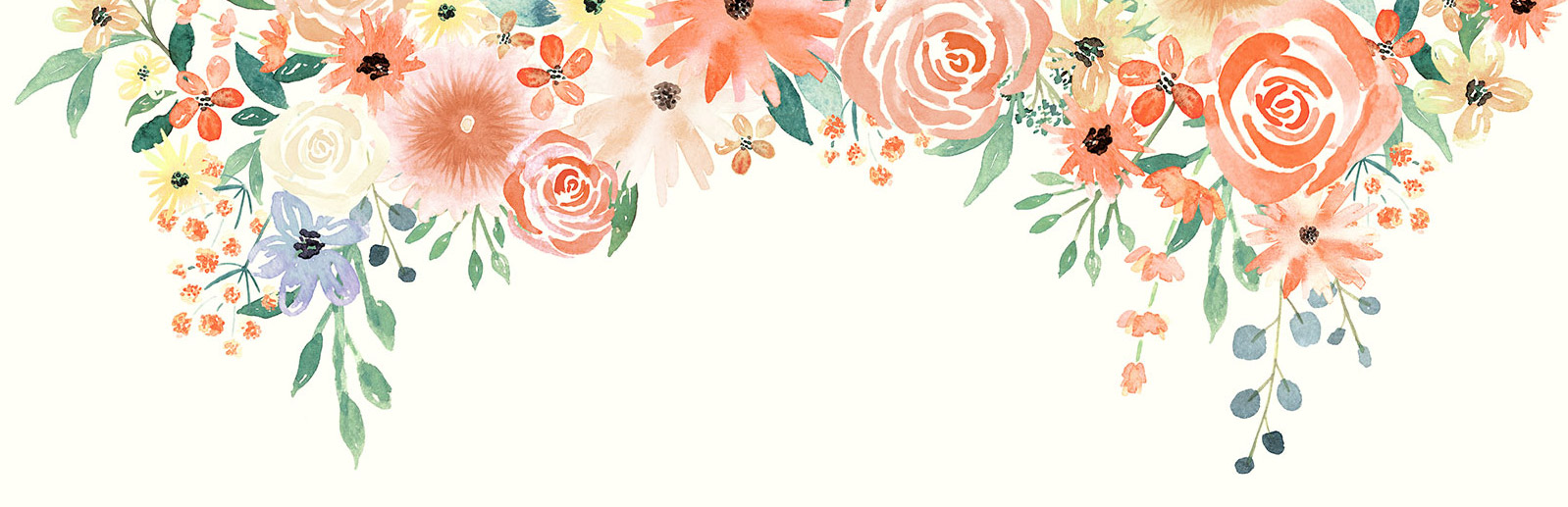 Watercolor Florals for graphic design