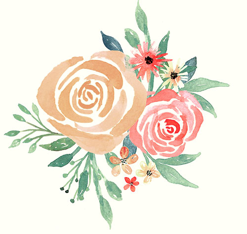 Watercolor Florals for Graphic Design | Every Tuesday