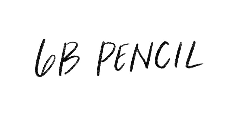 6B Pencil brush preview