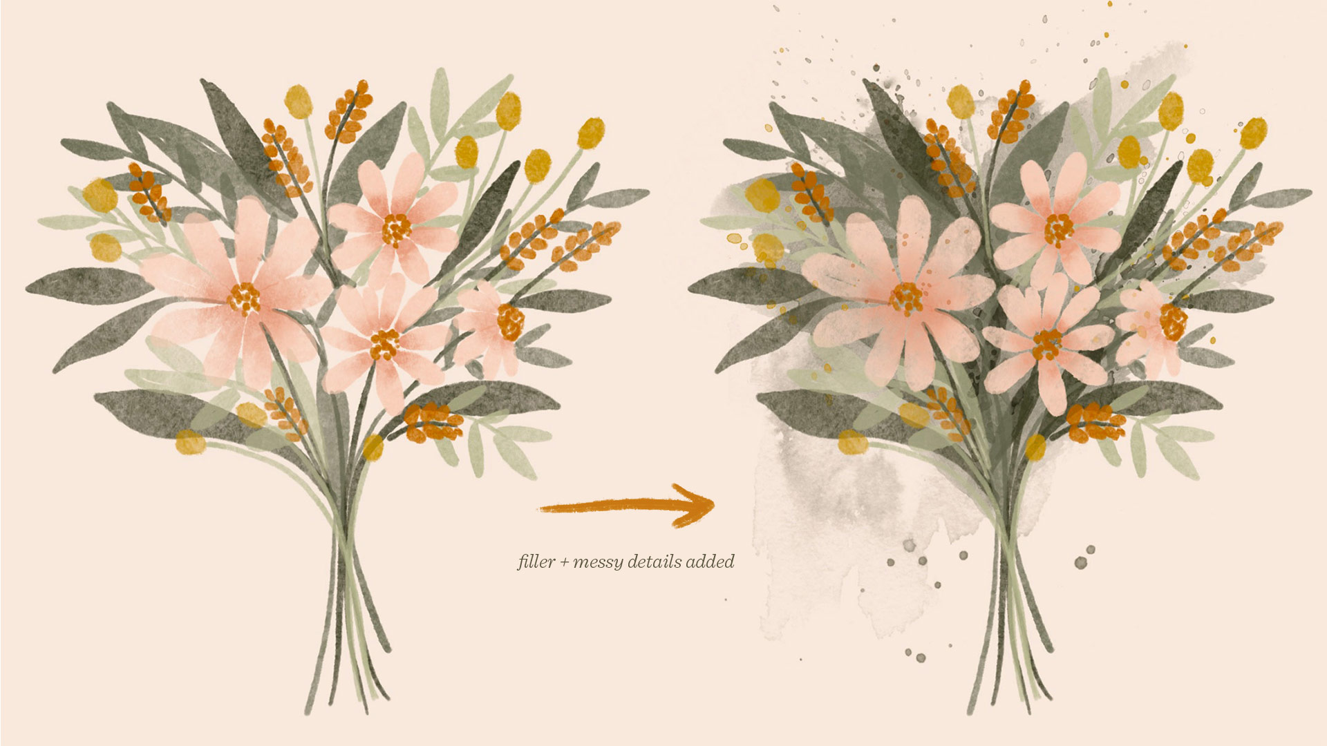 How to make floral design in illustrator 