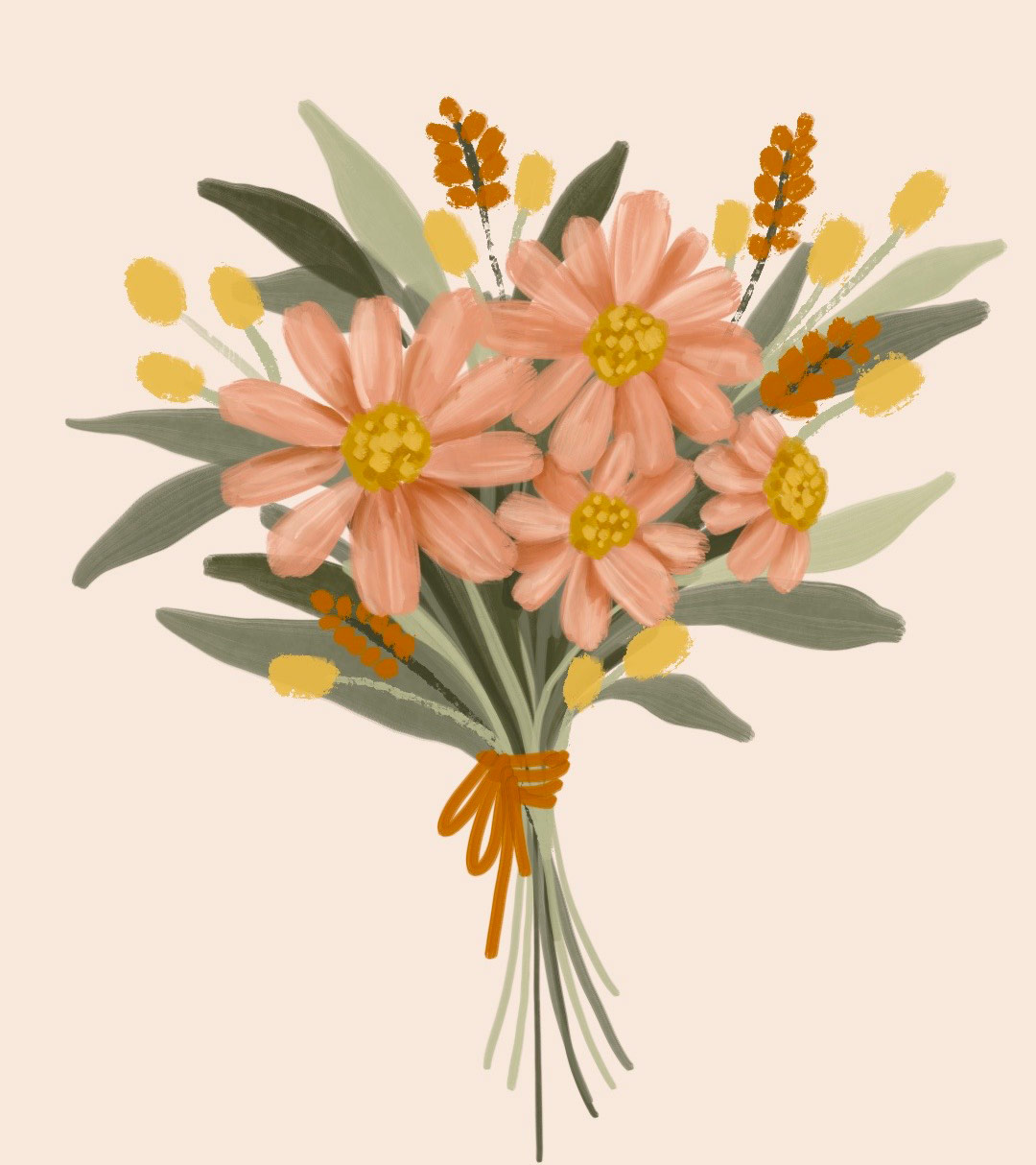 Flat Florals in Procreate