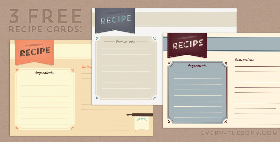 free recipe card preview
