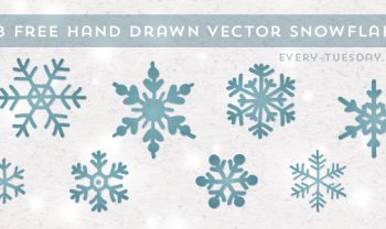 8 free vector snowflakes