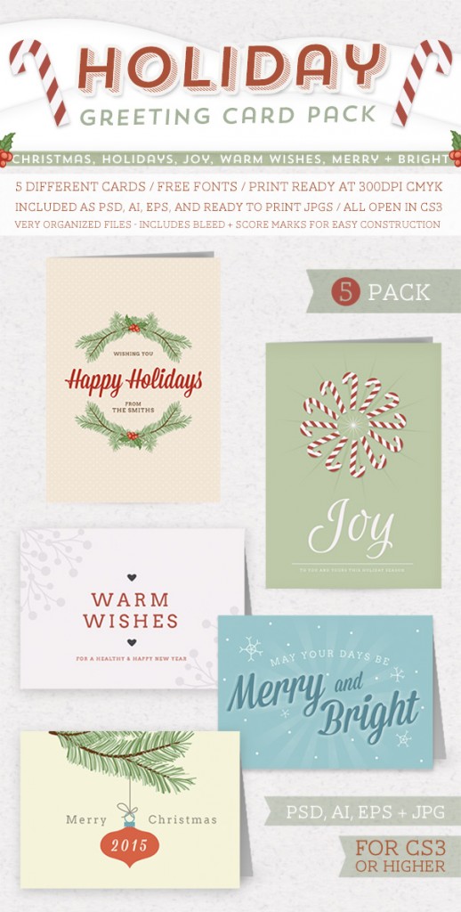 Freebie: Holiday Greeting Card Printable | Blog | Every-Tuesday