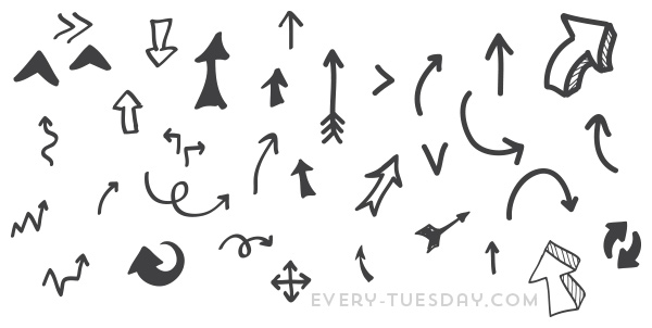 Download Freebie: Hand Drawn Vector Arrows