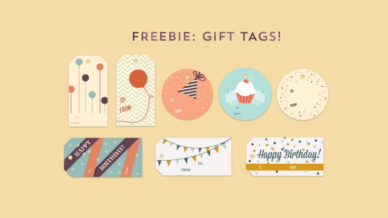 free birthday gift tags