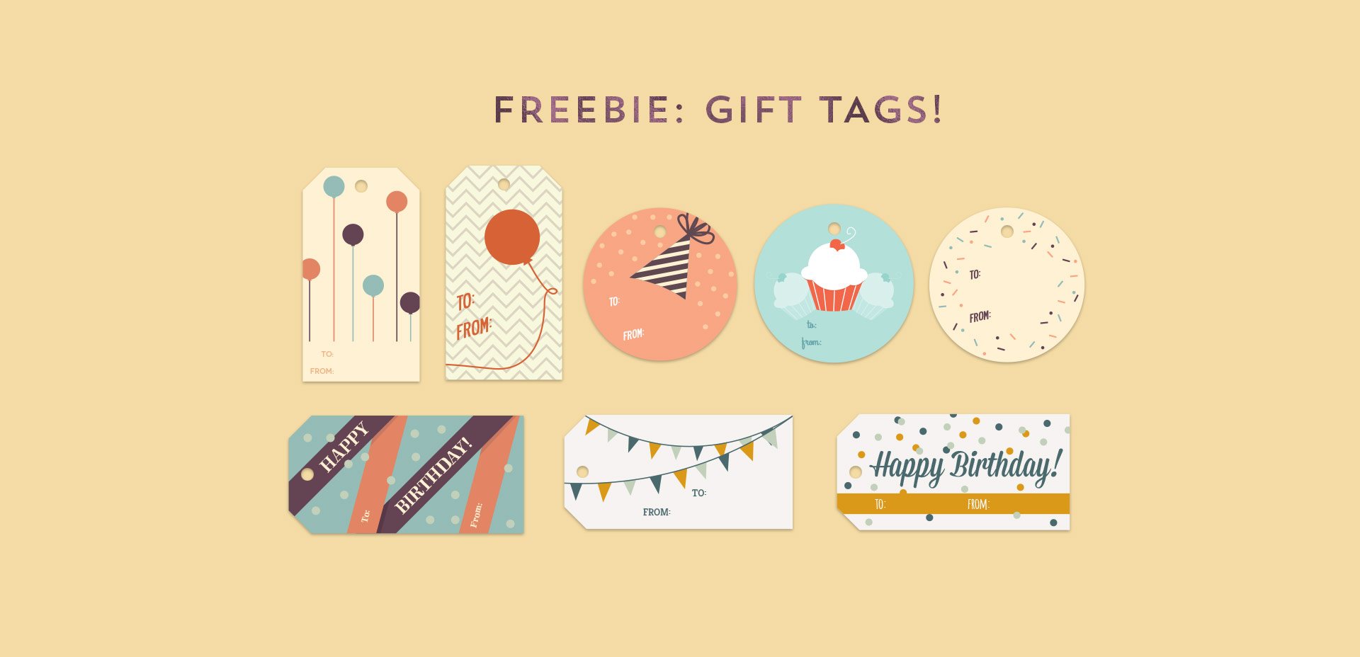free birthday gift tags