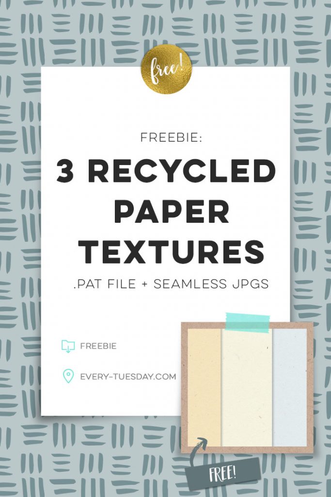 freebie: 3 recycled paper textures