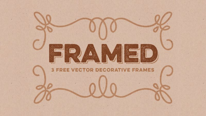 freebie: 3 vector decorative frames