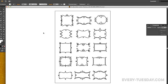 decorative frames tutorial preview