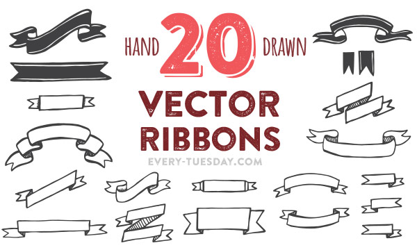vector ribbons preview