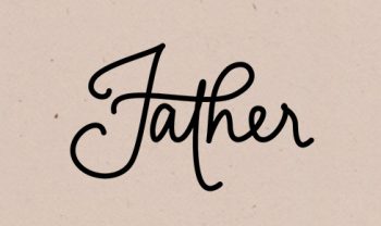 father hand lettering