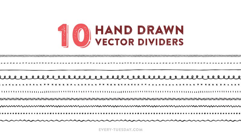 hand drawn vector dividers