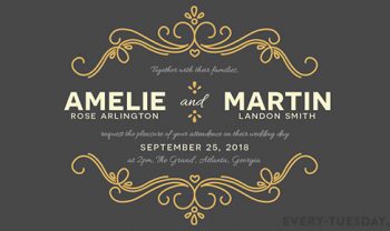 wedding invitation tutorial