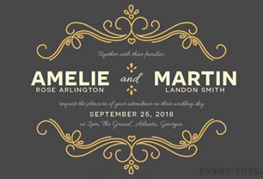 wedding invitation tutorial