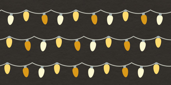 holiday lights pattern brush preview