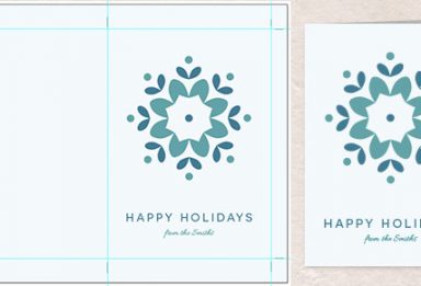 holiday card tutorial preview