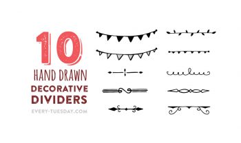 freebie 10 hand drawn decorative dividers