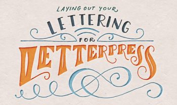 laying out your lettering for letterpress