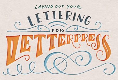 laying out your lettering for letterpress