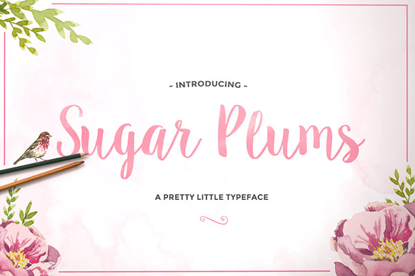 sugar plums font