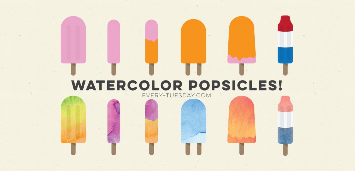 how to create a watercolor popsicle in adobe illustrator