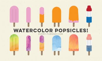 how to create a watercolor popsicle in adobe illustrator