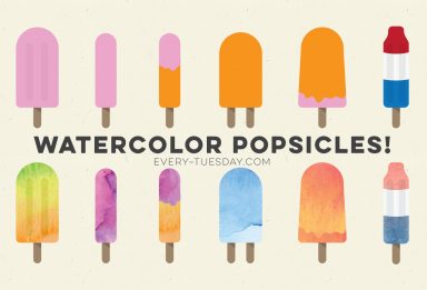 how to create a watercolor popsicle in adobe illustrator