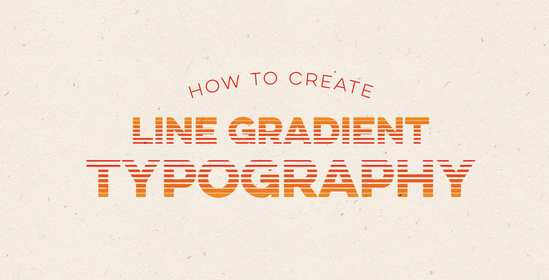 how to create line gradient typography preview