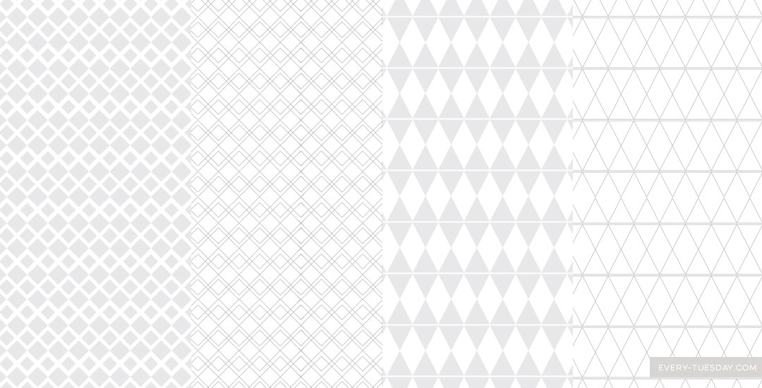 freebie: 4 geometric illustrator pattern swatches preview