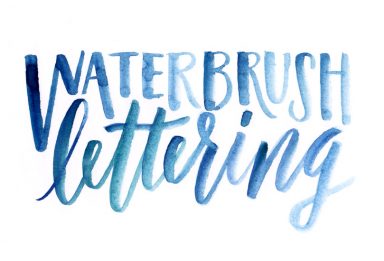 tips for lettering using a waterbrush