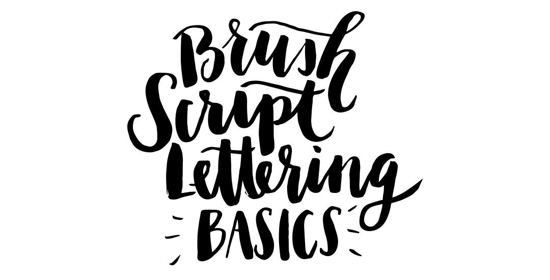 brush script lettering