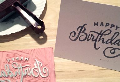 how to create a hand lettered block print