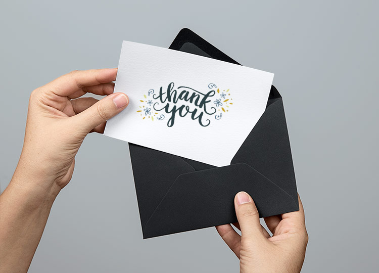 Freebie: Printable Thank You Card