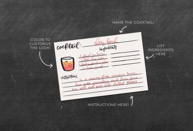 freebie: recipe cocktail recipe cards