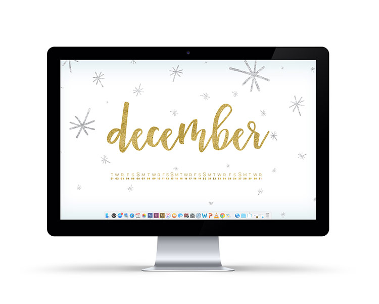 december wallpaper with dates