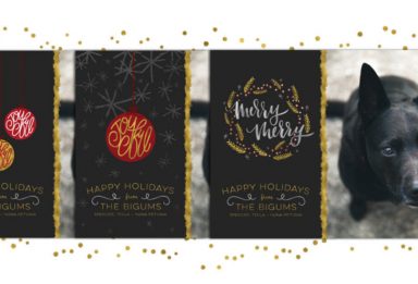 how to create a holiday photo postcard