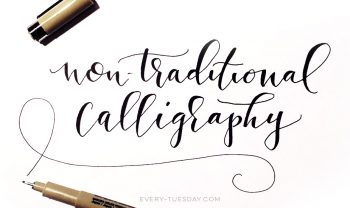 non traditional calligraphy preview