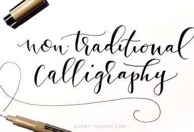 non traditional calligraphy preview