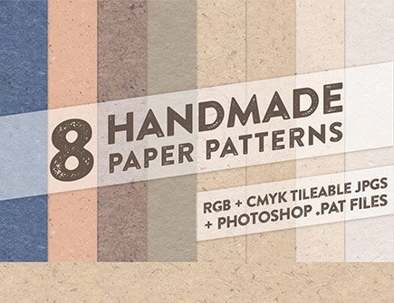 8 handmade paper patterns