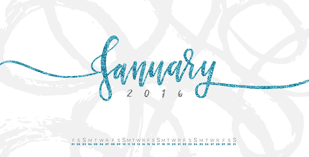 freebie: january 2016 hand lettered desktop wallpaper