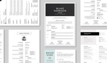 5 resume template inspirations