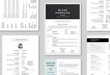 5 resume template inspirations