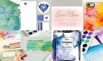 watercolor textures in graphic design