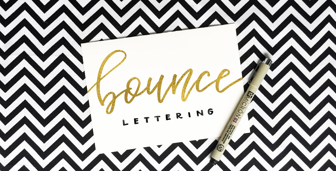bounce lettering