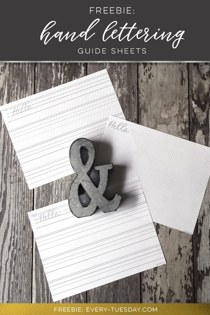 Freebie: Hand Lettering Guide Sheets - Every-Tuesday | Blog | Every-Tuesday