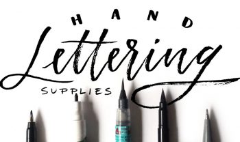 hand lettering supplies preview