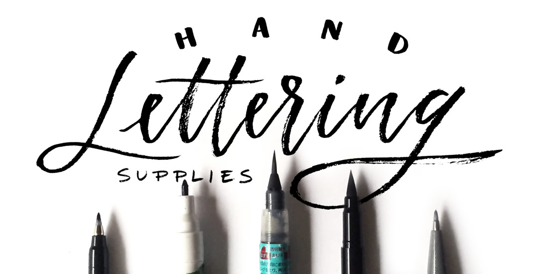 hand lettering supplies preview