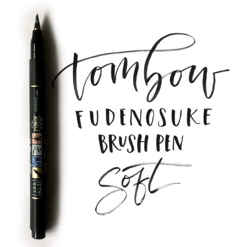 Tombow Fudenosuke brush pen soft